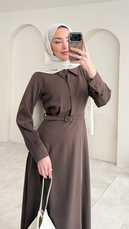 Wenessa Elbise – Acı Kahve