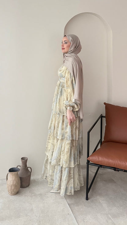 Viona Tasarım Elbise – Sarı