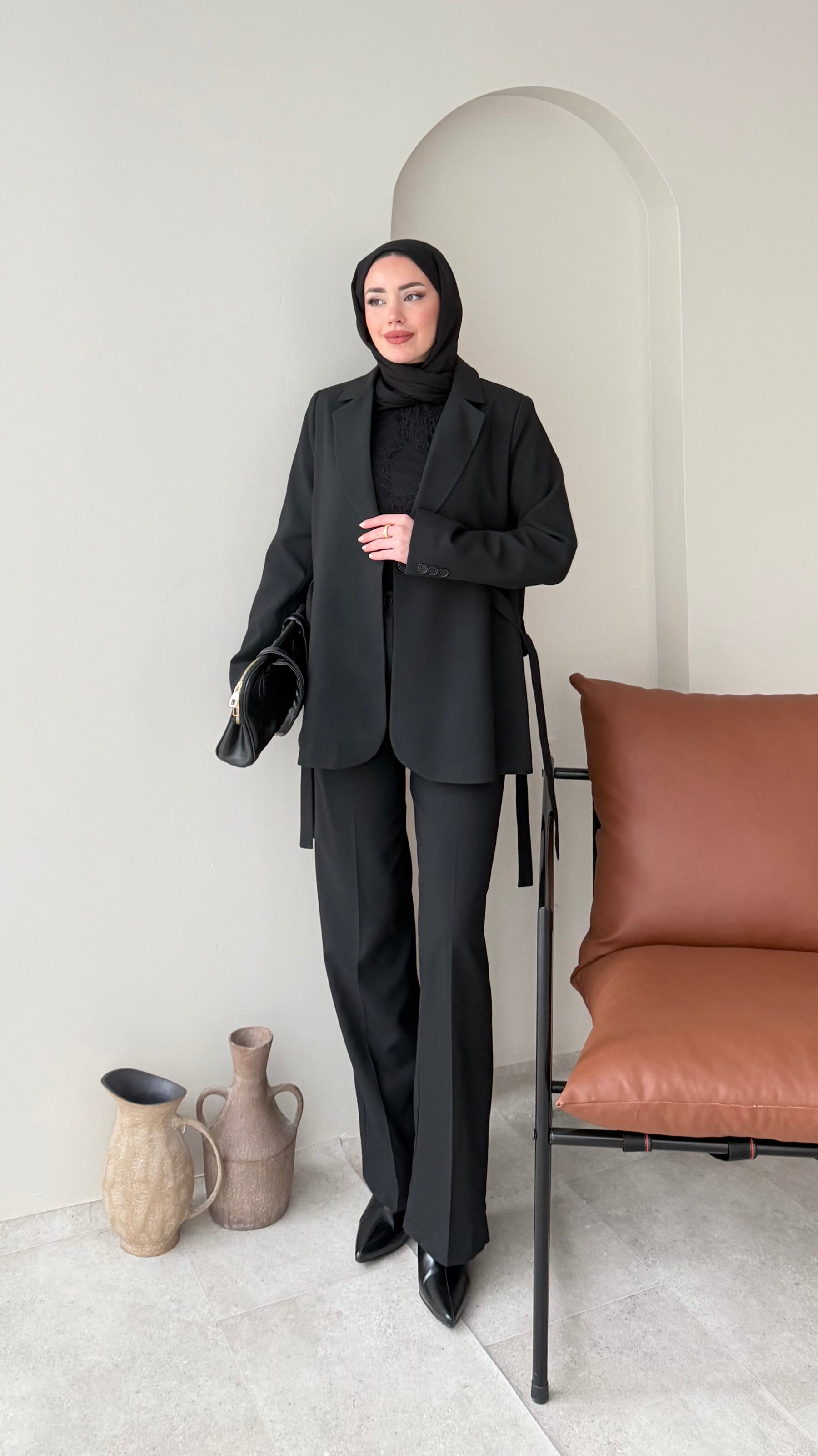 Belin Blazer Takım – Siyah