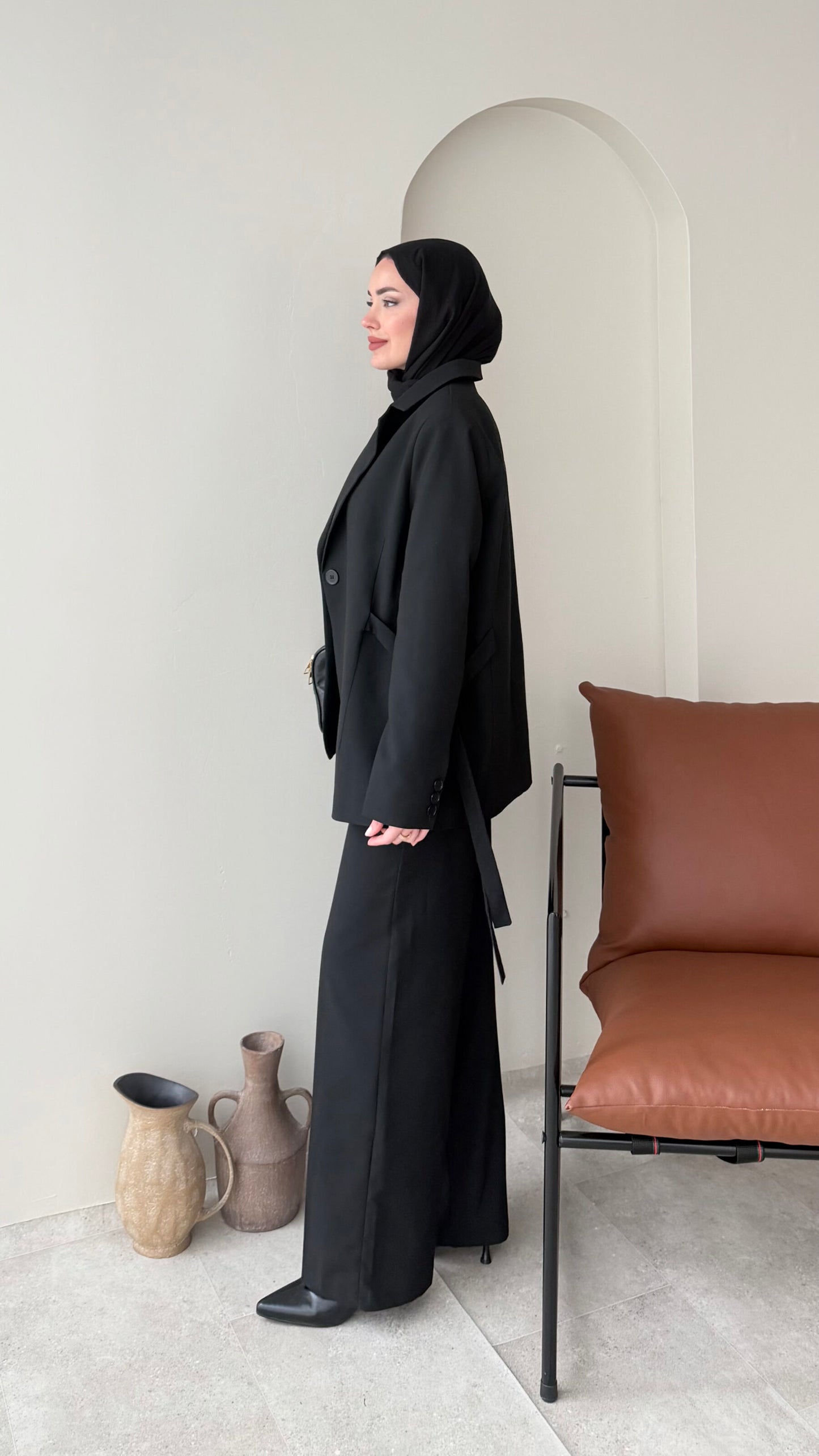Belin Blazer Takım – Siyah