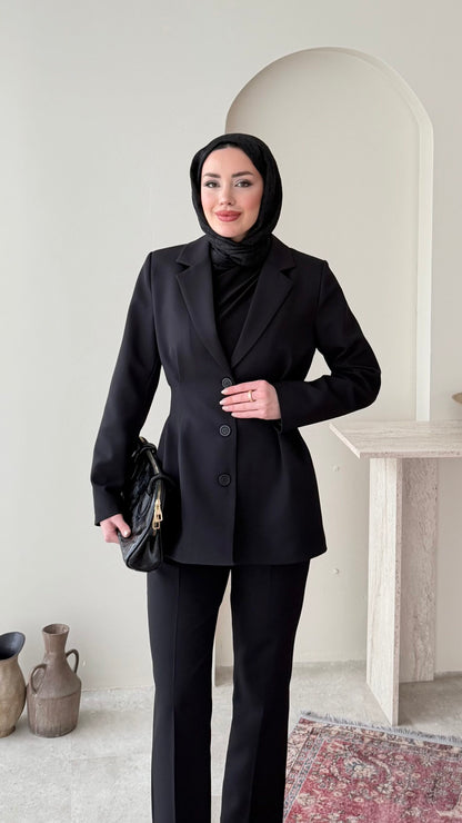 Polya Blazer Takım – Siyah