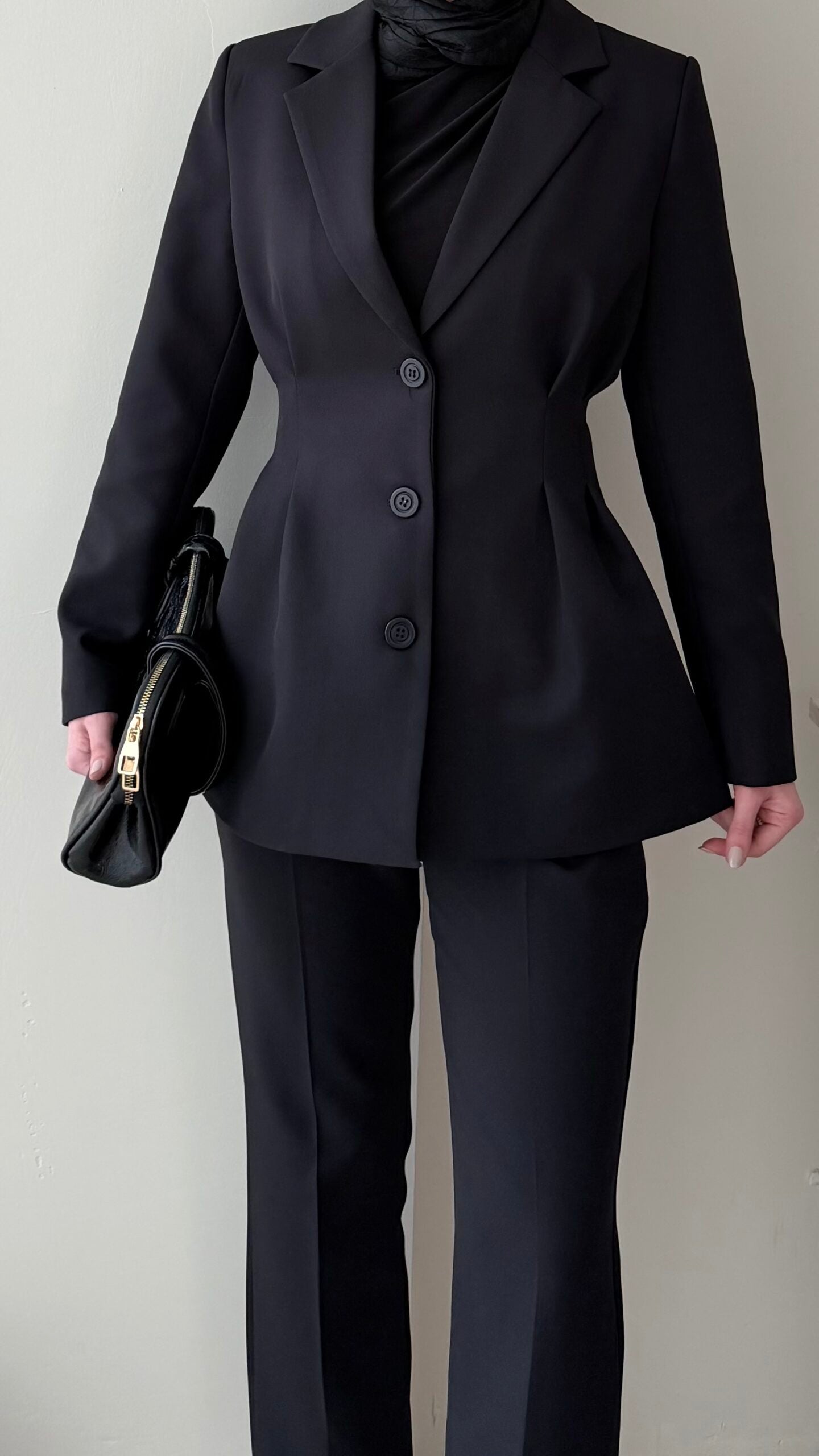 Polya Blazer Takım – Siyah