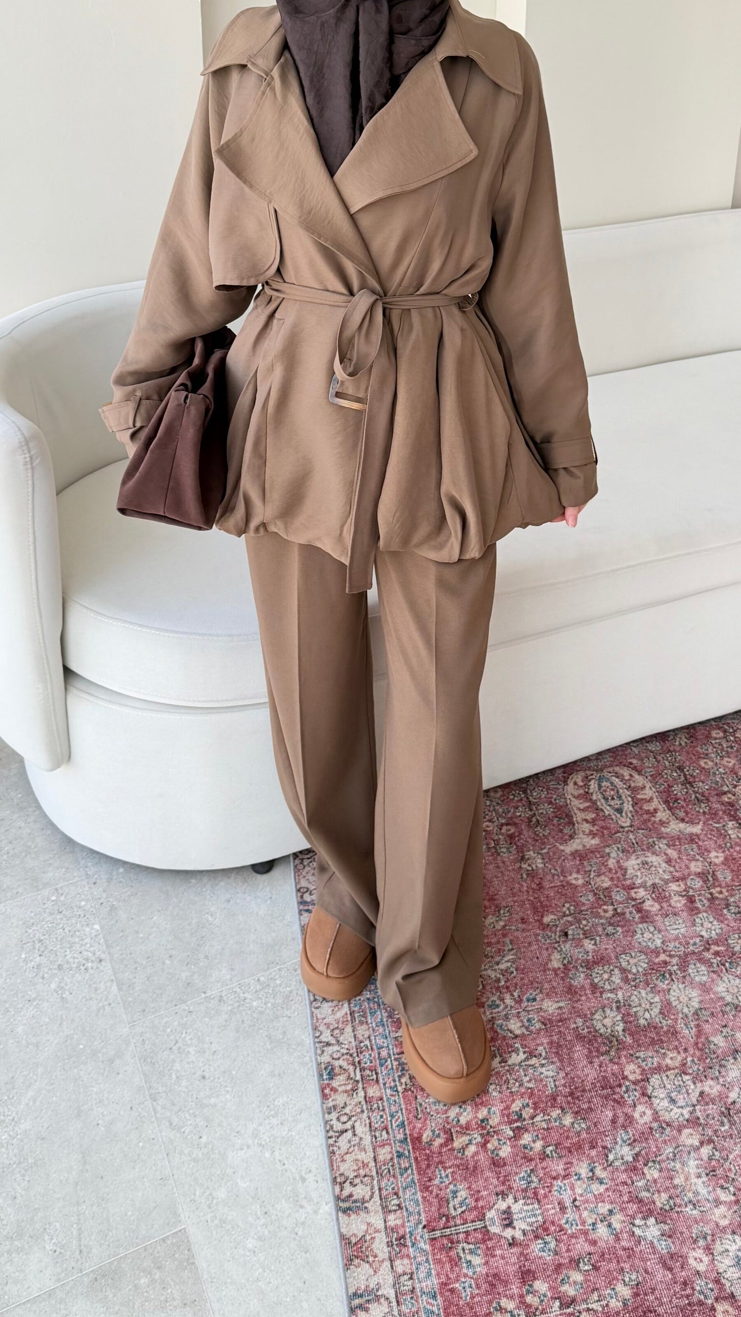 Sue Modal Trenç – Camel