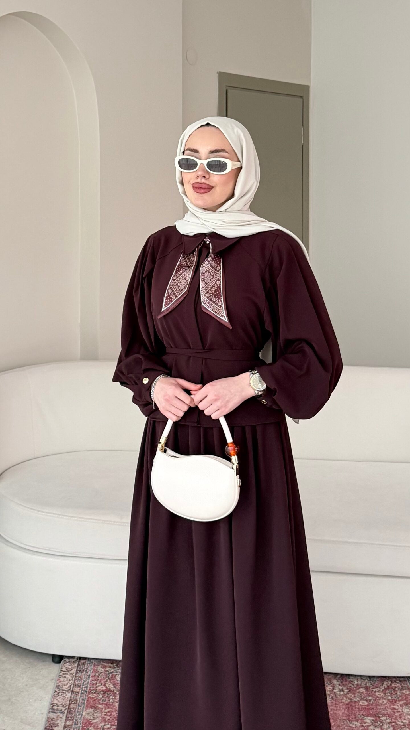 Sibil Fularlı Takım – Mürdüm