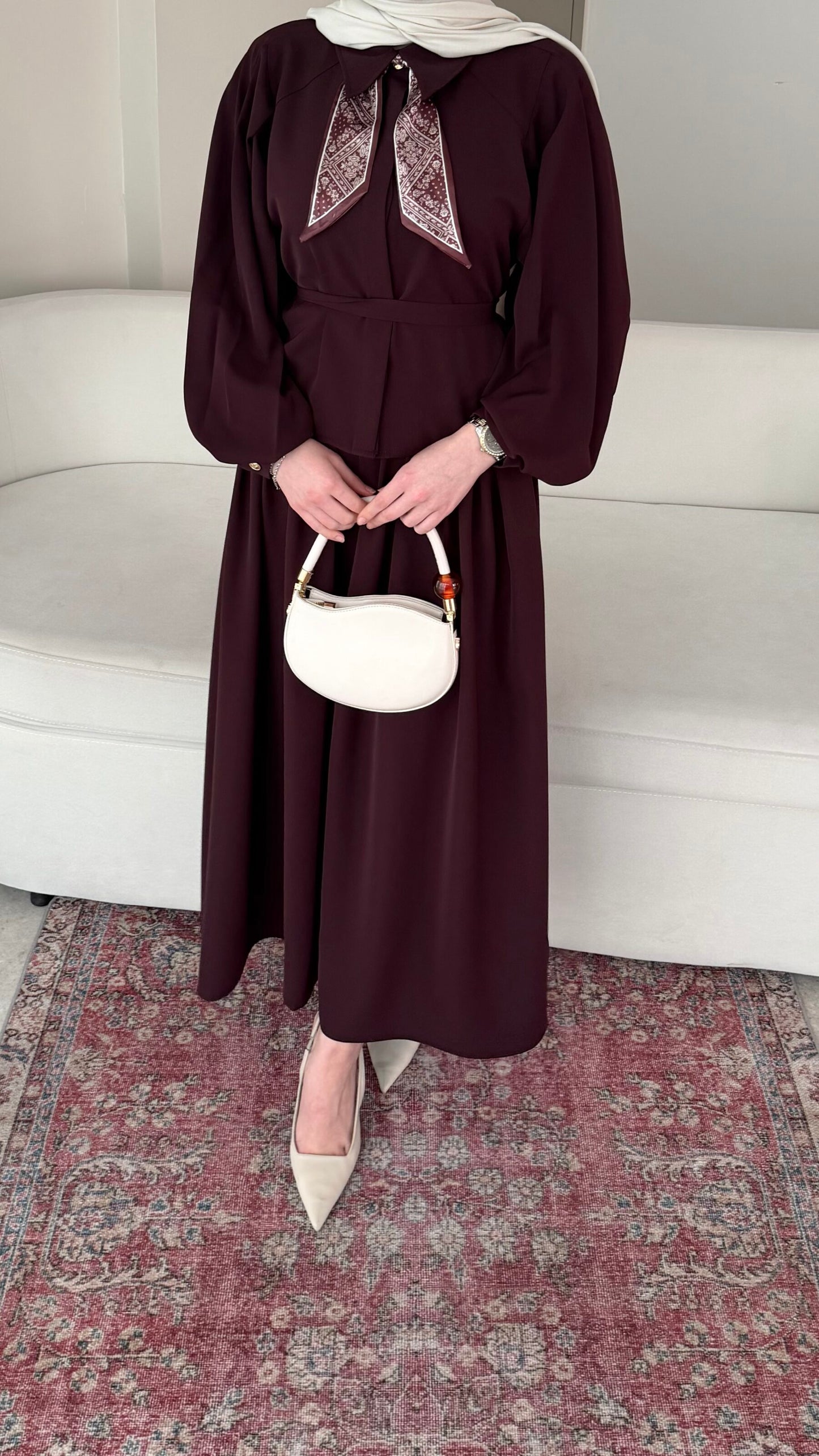 Sibil Fularlı Takım – Mürdüm