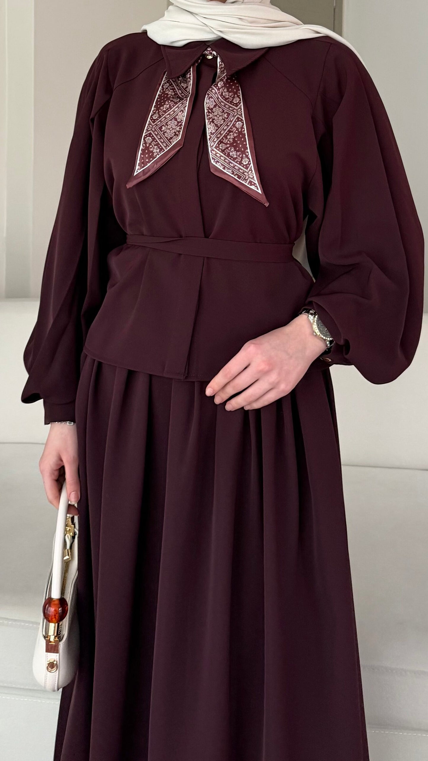 Sibil Fularlı Takım – Mürdüm