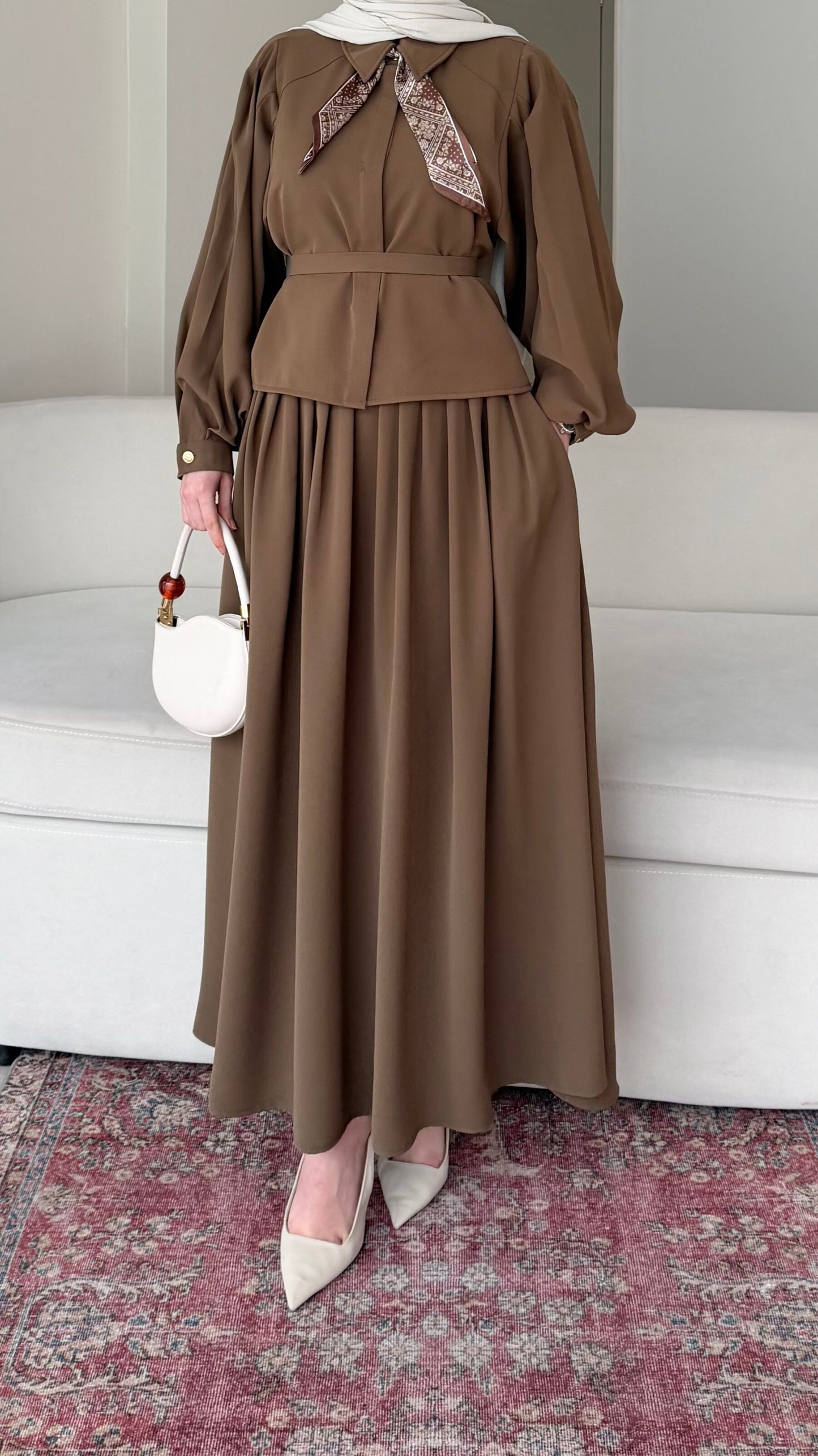 Sibil Fularlı Takım –  camel