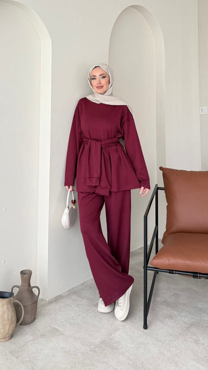 Liza Bağlamalı Oyşo Takım – Bordo