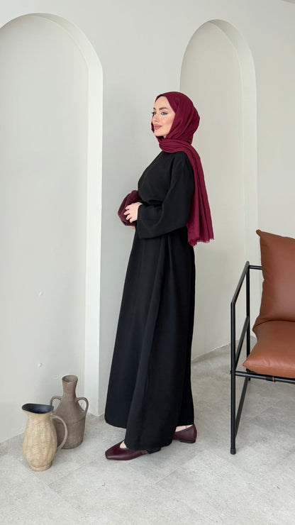 Esil Tensel Elbise – Siyah