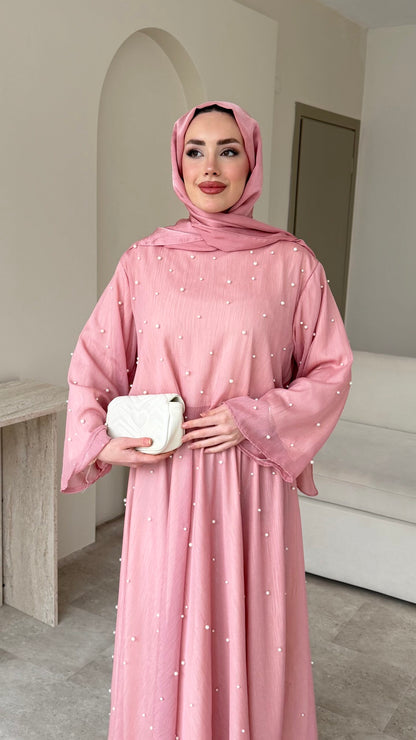 Balm İnci İşlemeli Takım – Pembe