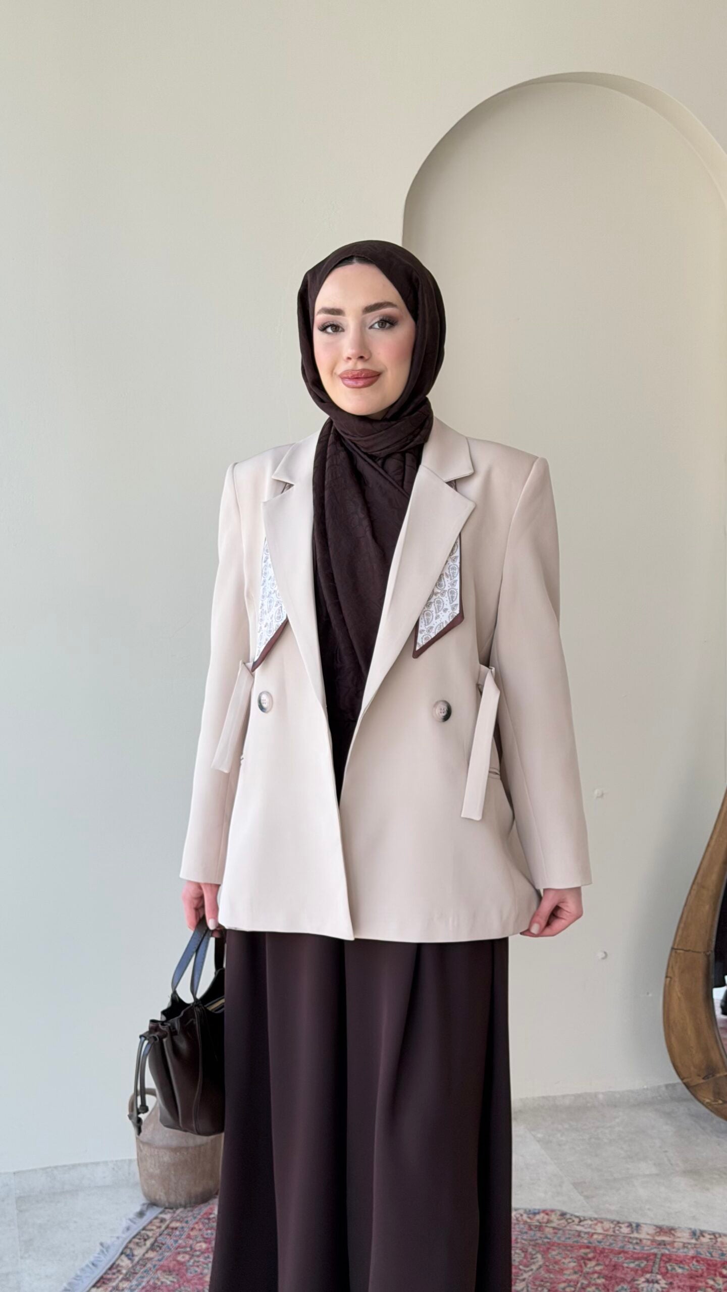 Lisa Blazer Ceket – Taş