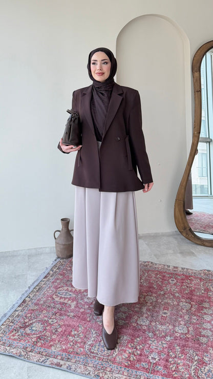 Lisa Blazer Ceket – Acı Kahve