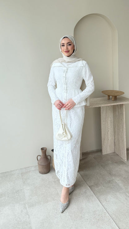 More Dantel Elbise – Beyaz