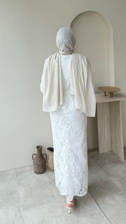 More Dantel Elbise – Beyaz