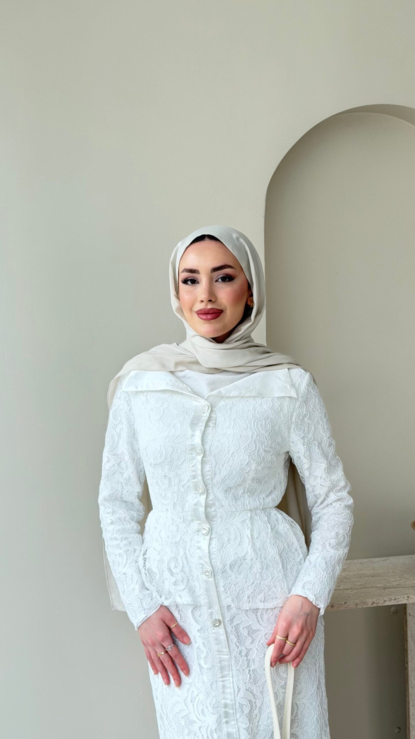 More Dantel Elbise – Beyaz