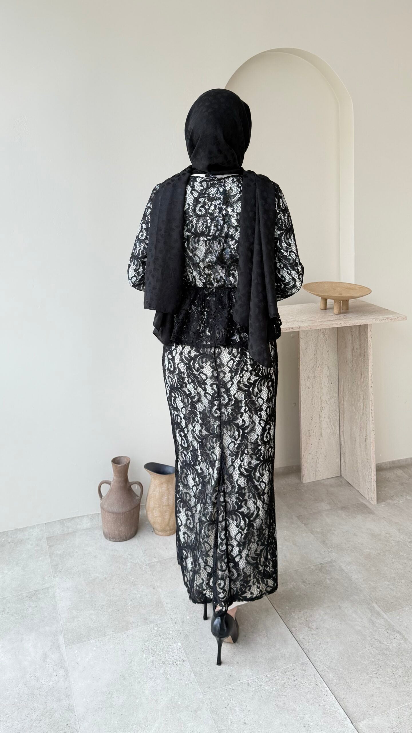 More Dantel Elbise – Siyah