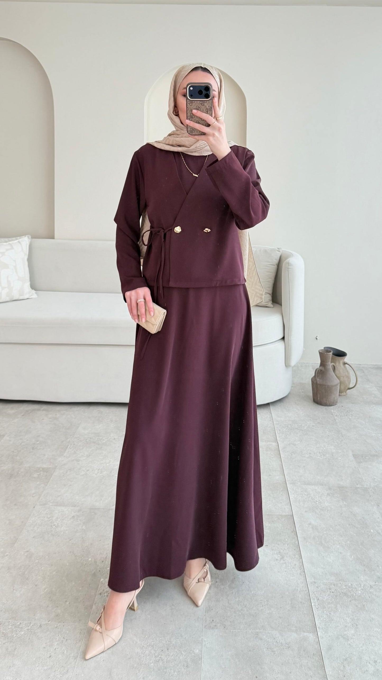 Desil Ceket Elbise – Mürdüm