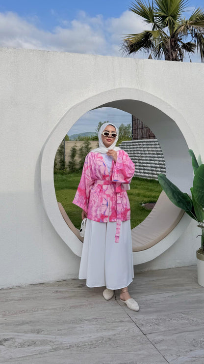 Love Kimono – Pembe