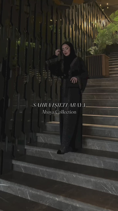 Sahra Işıltı ABAYA - SİYAH
